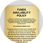 Funds Availability Policy